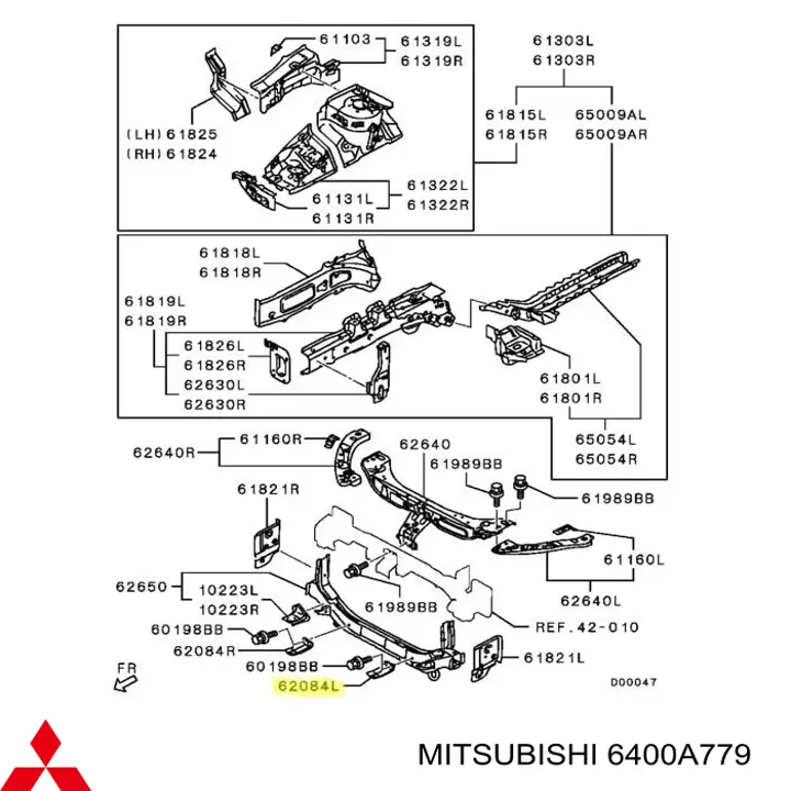  Mitsubishi 6400A779 ціна, від 19.00 USD