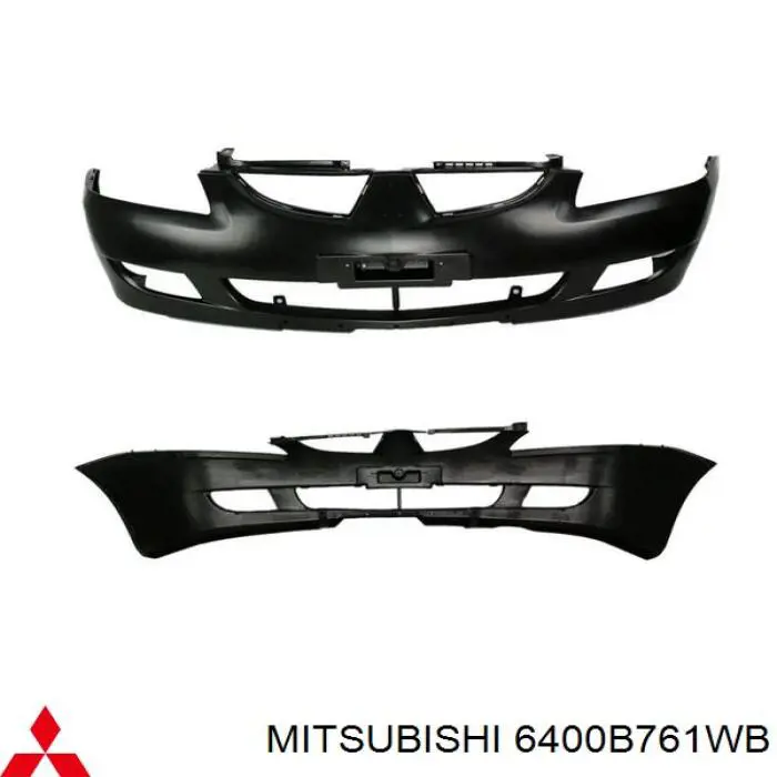 Бампер на авто Mitsubishi 6400B761WB ціна, від 134.34 USD
