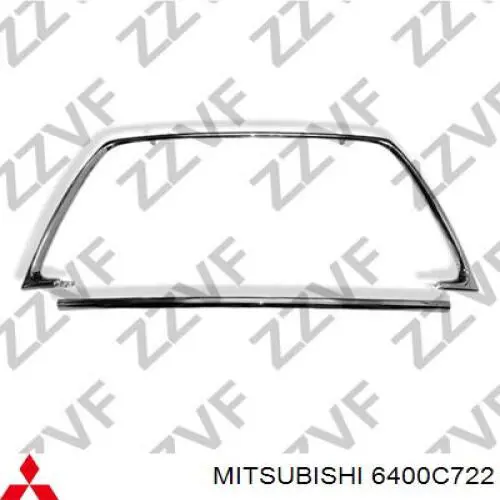 Накладка бампера переднього, центральна 6400C722 Mitsubishi
