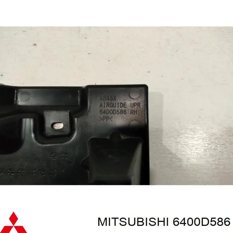 6400D586 Mitsubishi Повітропровід / дефлектор радіатора, верхній