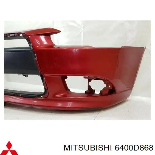 Передній бампер на Mitsubishi Lancer X SPORTBACK 