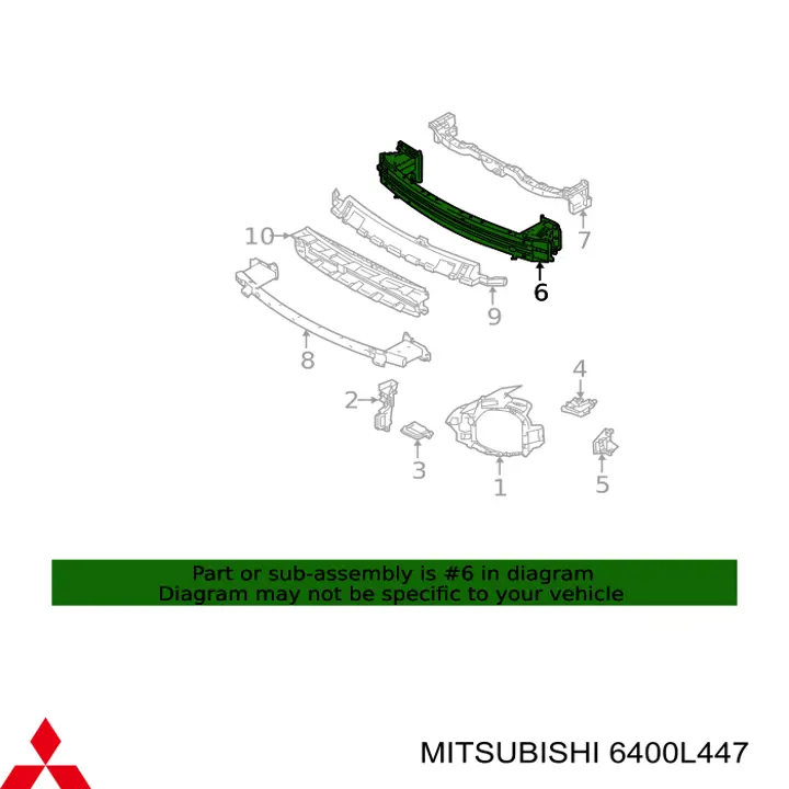 5502003756942P 4max Балка бампера переднього