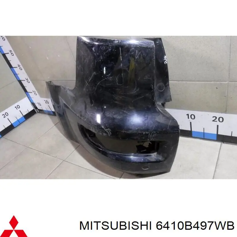 6410B497BA Mitsubishi бампер задній, ліва частина