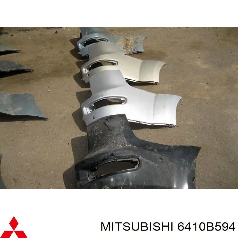 6410B594 Mitsubishi Спідниця заднього бампера