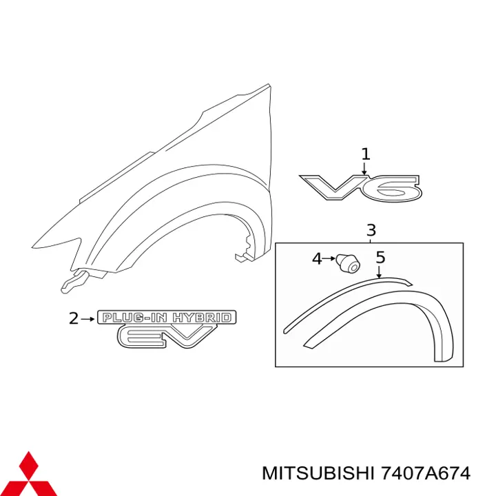  Панель бризковика (лонжерону) моторного відсіку, права Mitsubishi Outlander 