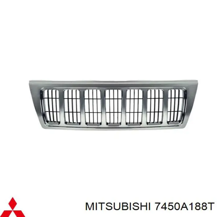 Решітка радіатора ліва Mitsubishi 7450A188T ціна, від 30.94 USD