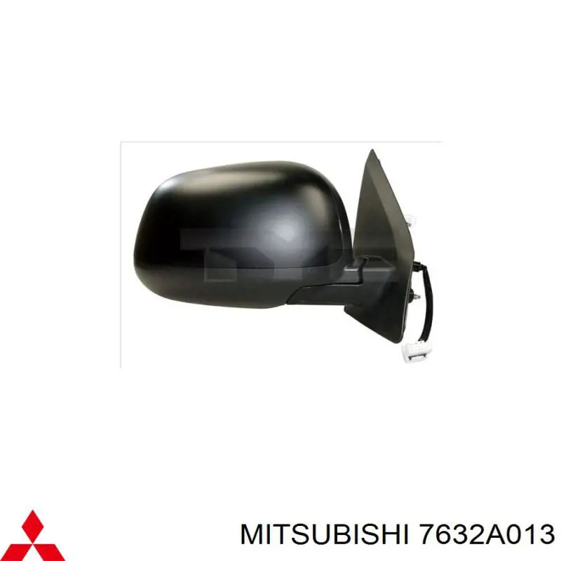Накладка дзеркала заднього виду, ліва 7632A013 Mitsubishi