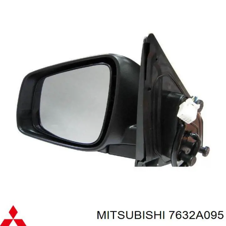 Бічне дзеркало заднього виду на Mitsubishi Lancer X 