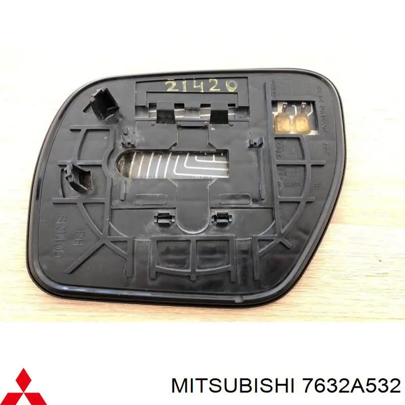 Купити 7632A532 Mitsubishi Скло дзеркала заднього виду, правого