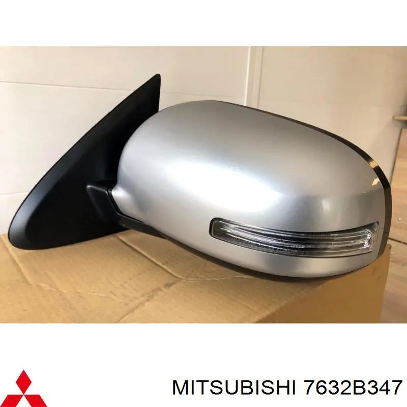 Ліве бокове дзеркало 7632B347 Mitsubishi
