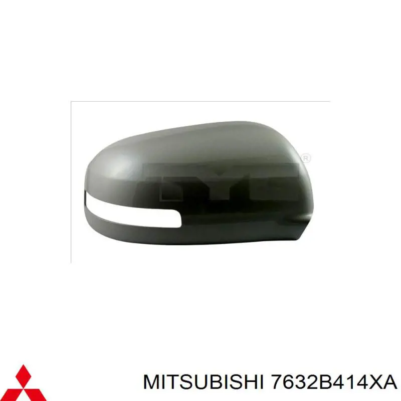 7632B414XA Mitsubishi накладка дзеркала заднього виду, права
