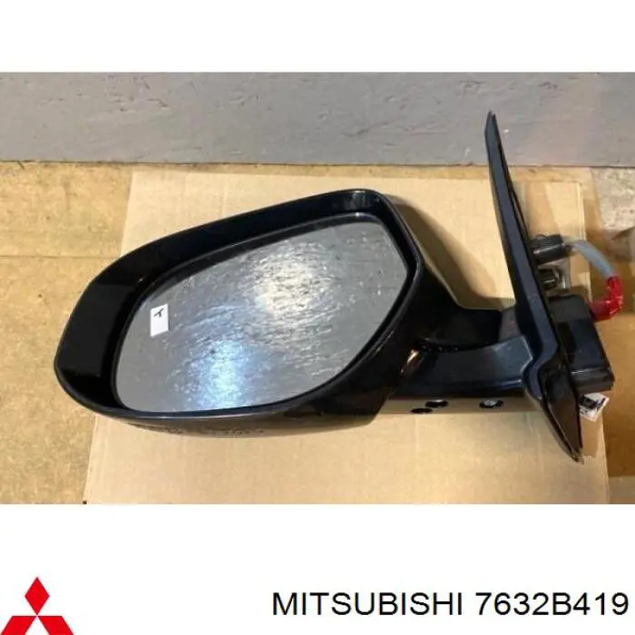 7632B419 Mitsubishi Дзеркало заднього виду, ліве