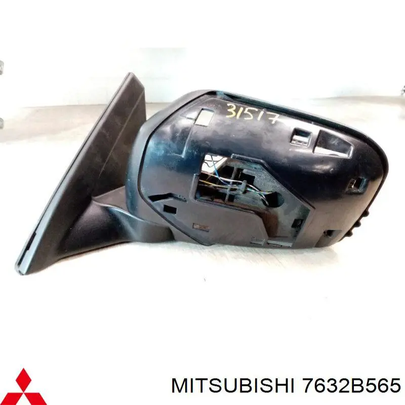 7632B565 Mitsubishi Дзеркало заднього виду, ліве