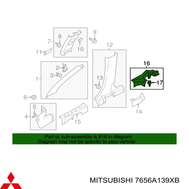 7656A139XB Mitsubishi 