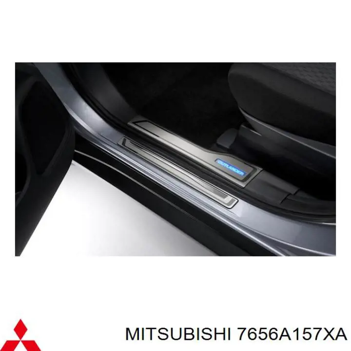7656A157XA Mitsubishi Накладка дверного порога внутрішня, передня ліва