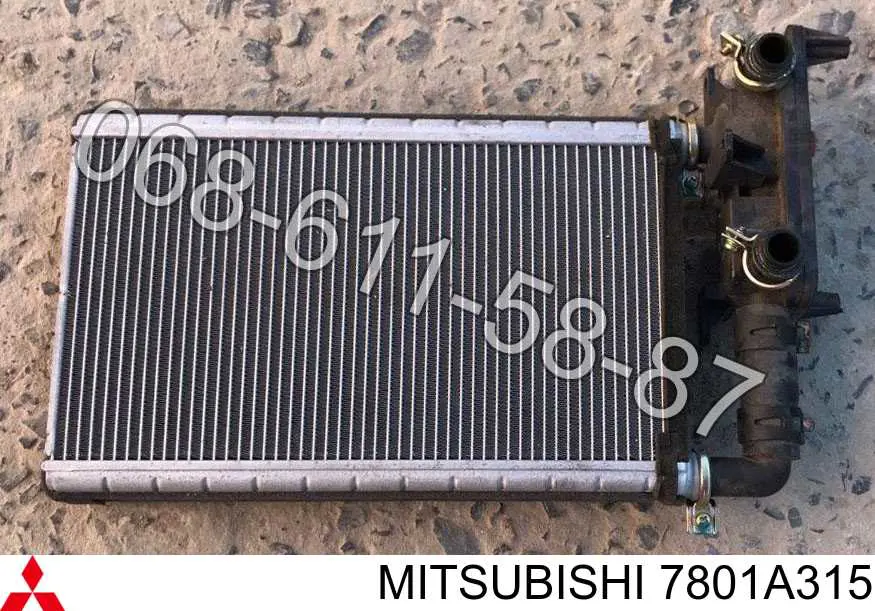 7801A315 Mitsubishi радіатор пічки (обігрівача)