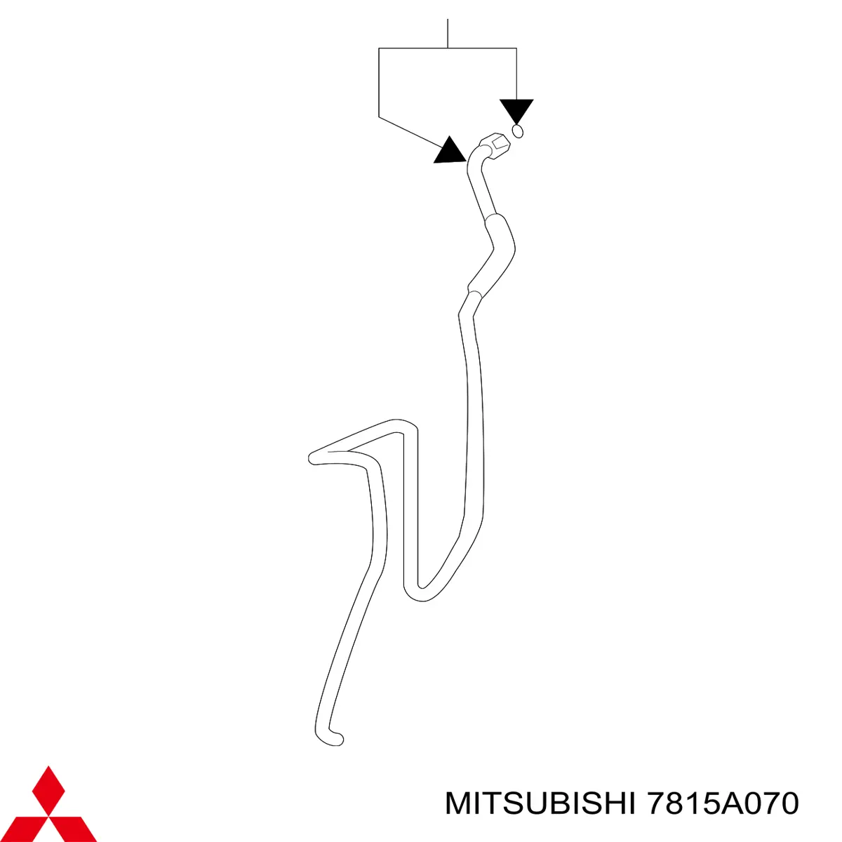 7815A070 Mitsubishi шланг кондиціонера, від радіатора до випарника