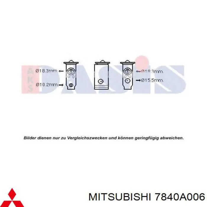 Клапан TRV, кондиціонера Mitsubishi Pajero 3 (Міцубісі Паджеро)