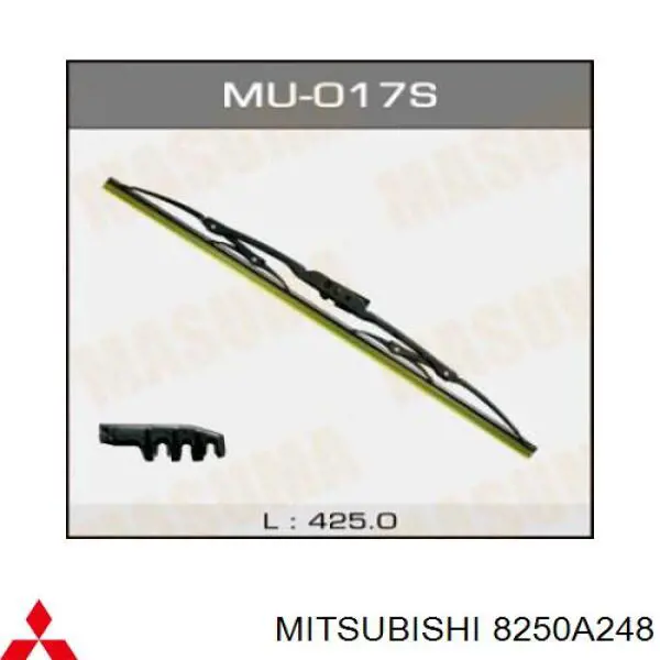 Щітка-двірник лобового скла, пасажирська Mitsubishi 8250A248 ціна, від 9.21 USD