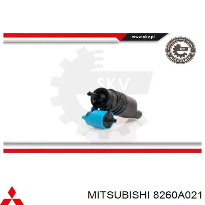 Насос-двигун омивача скла, перед/зад 8260A021 Mitsubishi