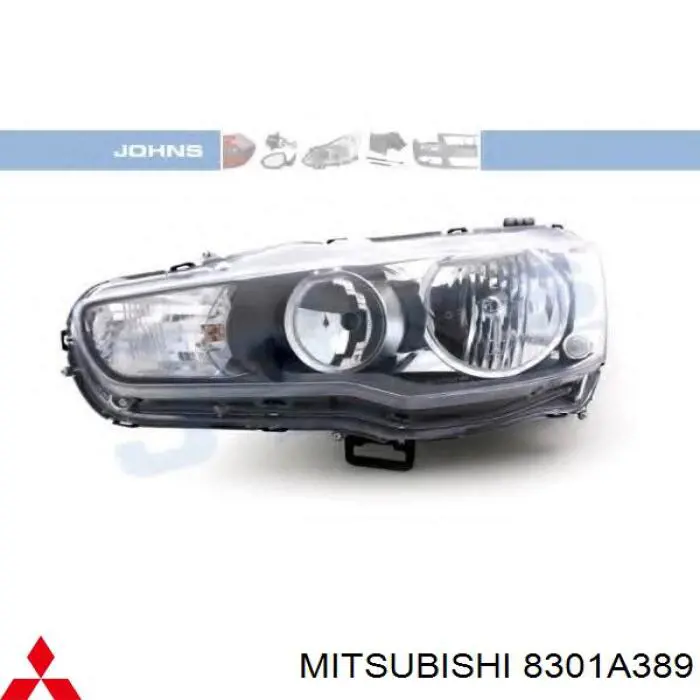 Фара дальнього світла в зборі Mitsubishi 8301A389 ціна, від 88.38 USD