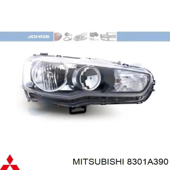Основна фара - вставка Mitsubishi 8301A390 ціна, від 92.24 USD