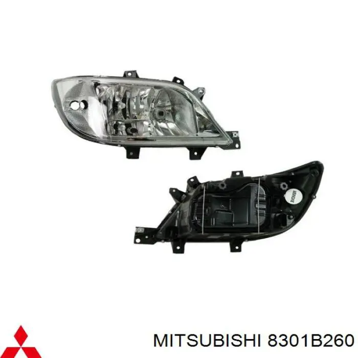 Фара передня права Mitsubishi 8301B260