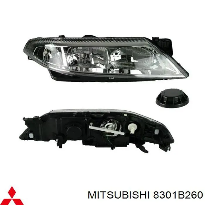 Фара правая Mitsubishi 8301B260 ціна, від 90.77 USD
