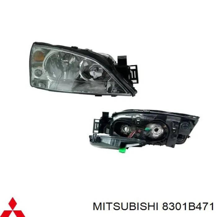 Основна фара в зборі ліва на Mitsubishi L 200 IV KA, KB