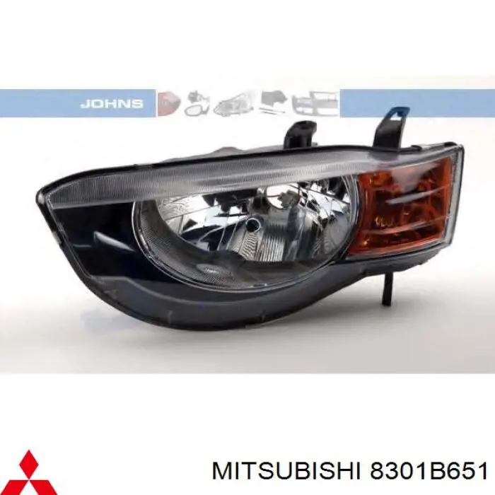 Купити 8301B651 Mitsubishi Основна фара в зборі ліва