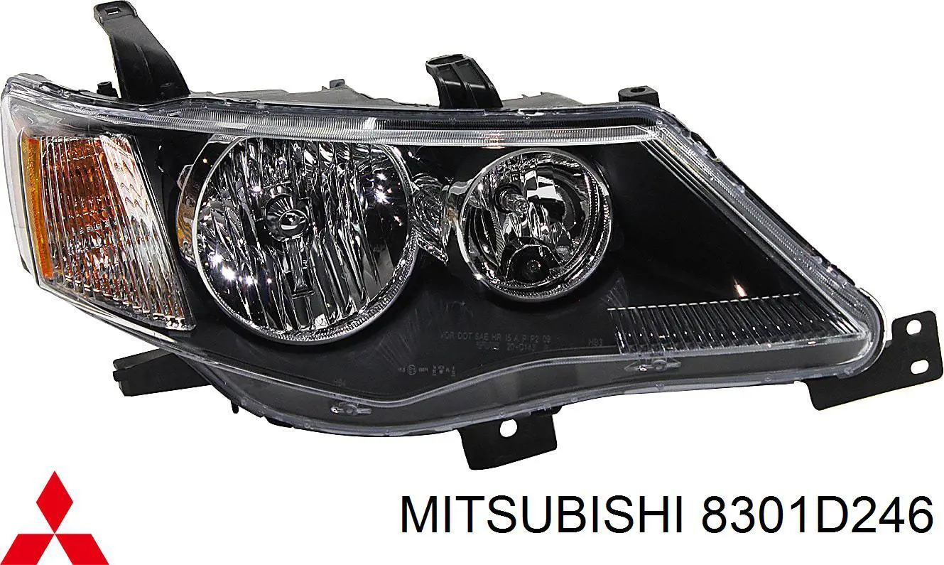 Фара правая Mitsubishi 8301D246 ціна, від 330.99 USD