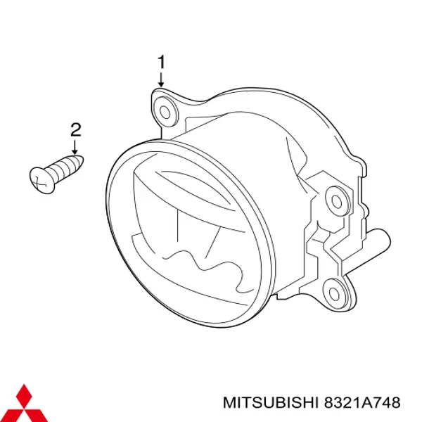 Туманка права Mitsubishi 8321A748 ціна, від 178.35 USD