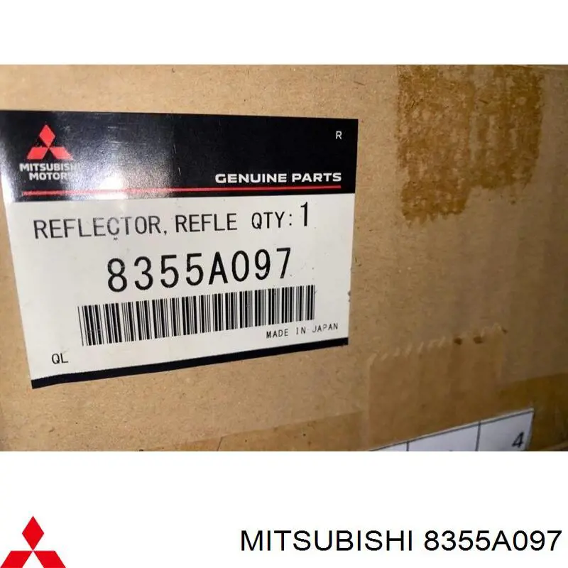 Катафот (відбивач) заднього бампера, лівий Mitsubishi 8355A097 ціна, від 55.64 USD