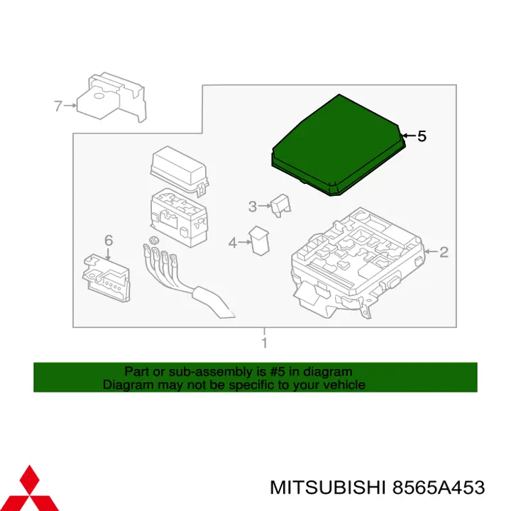 8565A453 Mitsubishi Кришка блоку реле