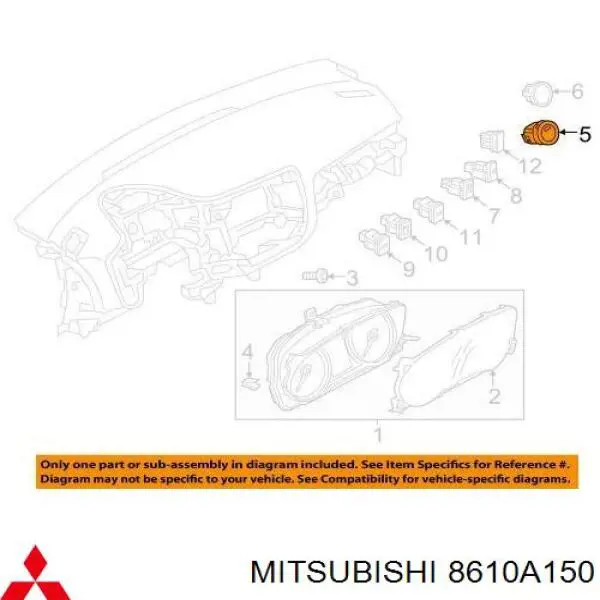 Кнопка запуску двигуна Mitsubishi Outlander (GF, GG) (Міцубісі Аутлендер)