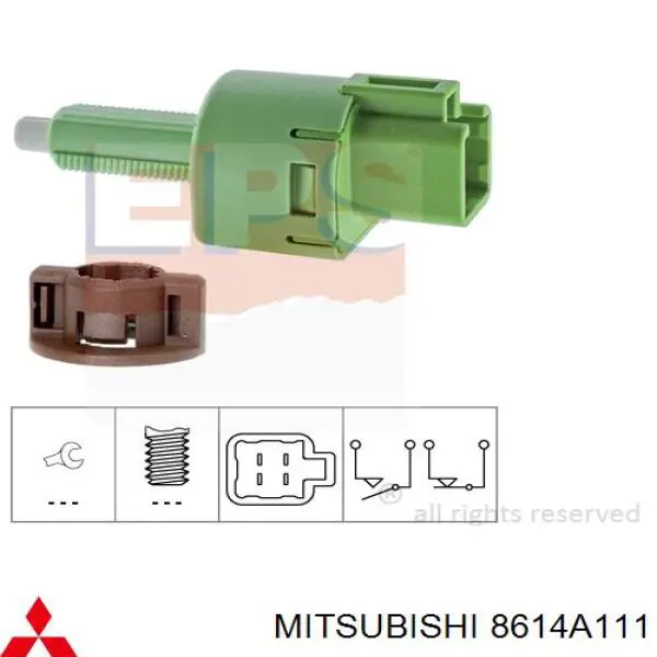 Кнопка стоп-сигналу Mitsubishi 8614A111 ціна, від 12.67 USD