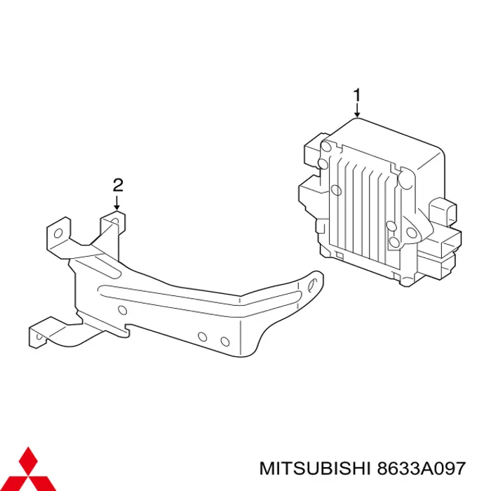 Блок керування електропідсилювача керма Mitsubishi 8633A097 ціна, від 59.55 USD