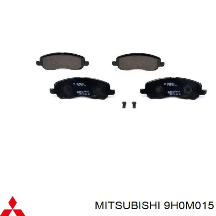 9H0M015 Mitsubishi колодки гальмівні передні, дискові