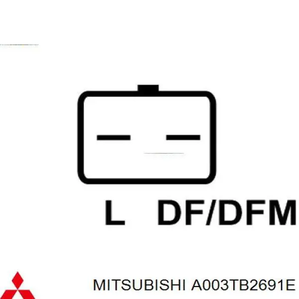 Генератор A003TB2691E Mitsubishi