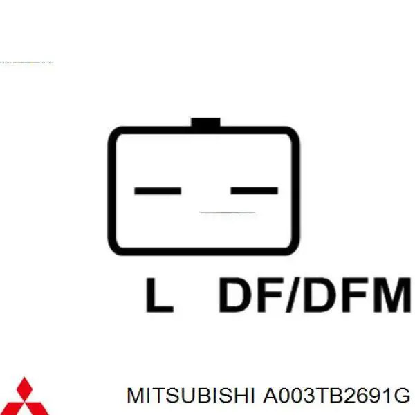 A003TB2691G Mitsubishi Авто генератор