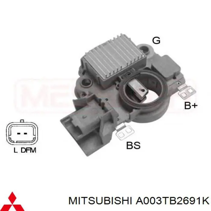 Генератор A003TB2691K Mitsubishi