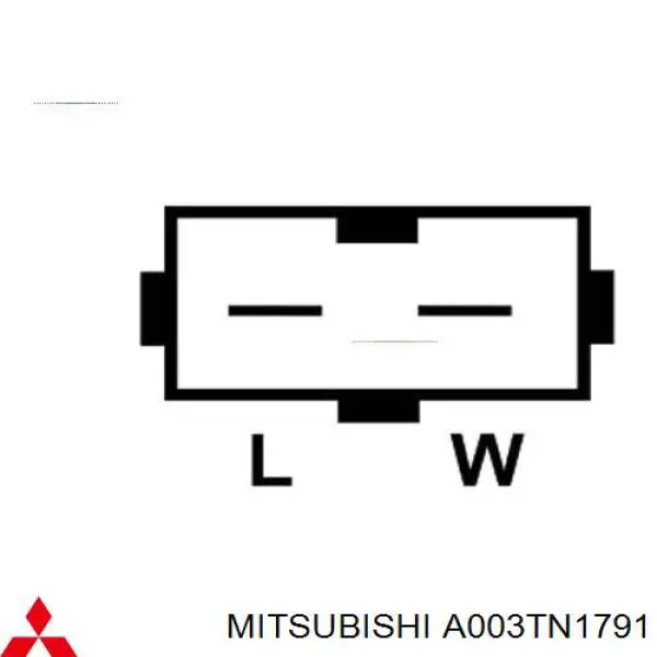 Генератор Mitsubishi A003TN1791 ціна, від 163.26 USD