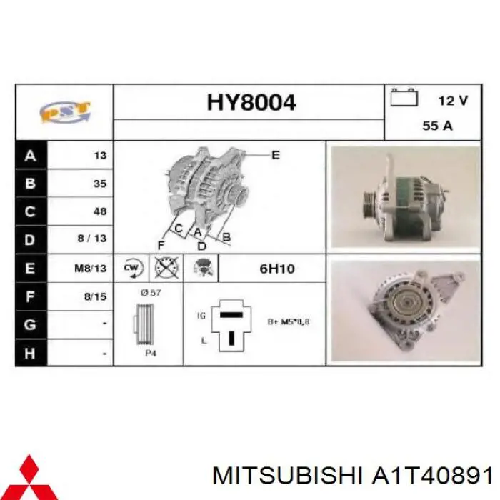 Генератор MD074644 Mitsubishi