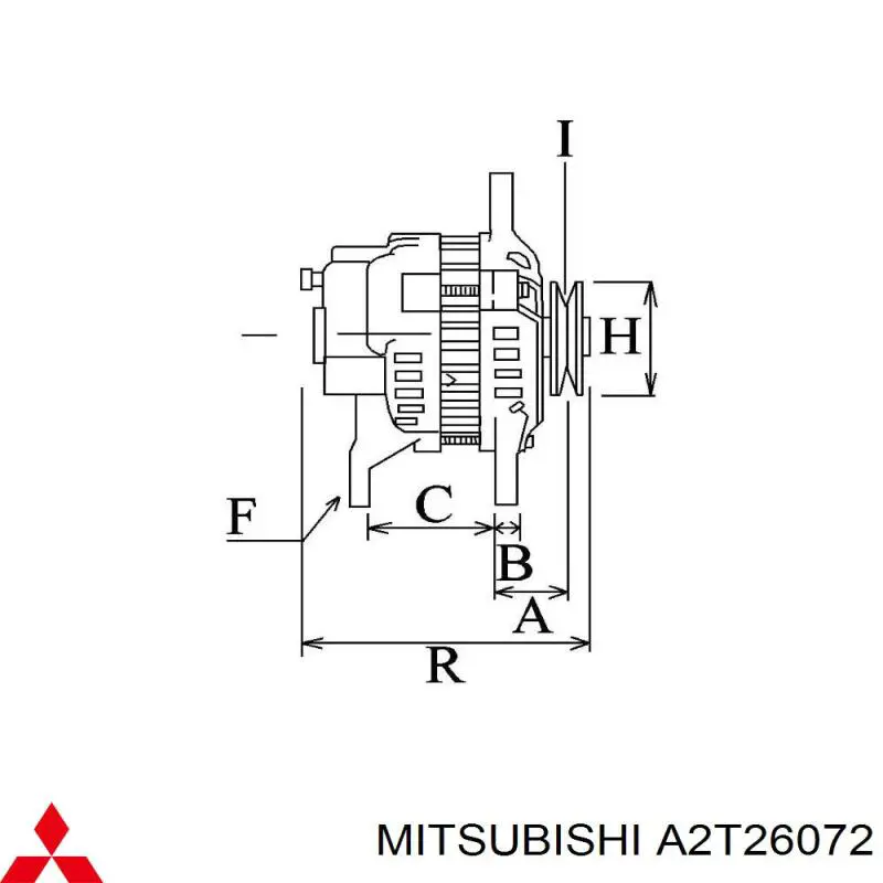 A2T26072 Mitsubishi Авто генератор