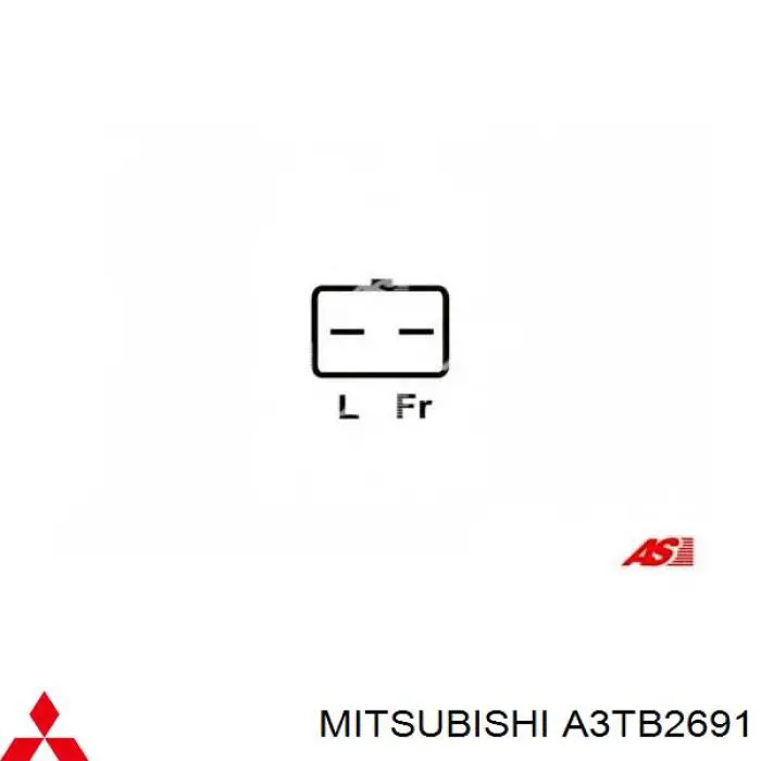 A3TB2691 Mitsubishi Авто генератор