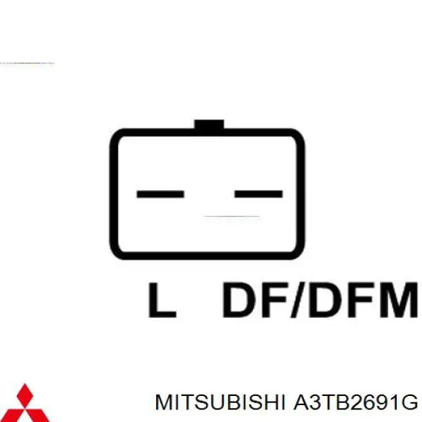A3TB2691G Mitsubishi Авто генератор