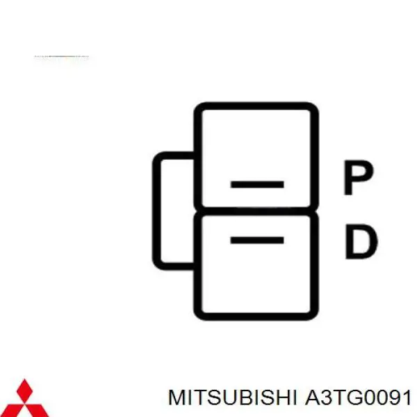 Генератор A3TG0091 Mitsubishi
