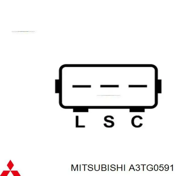 A3TG0591 Mitsubishi Авто генератор