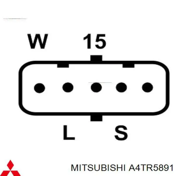Генератор Mitsubishi A4TR5891 ціна, від 225.64 USD