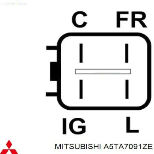 A5TA7091ZE Mitsubishi Авто генератор